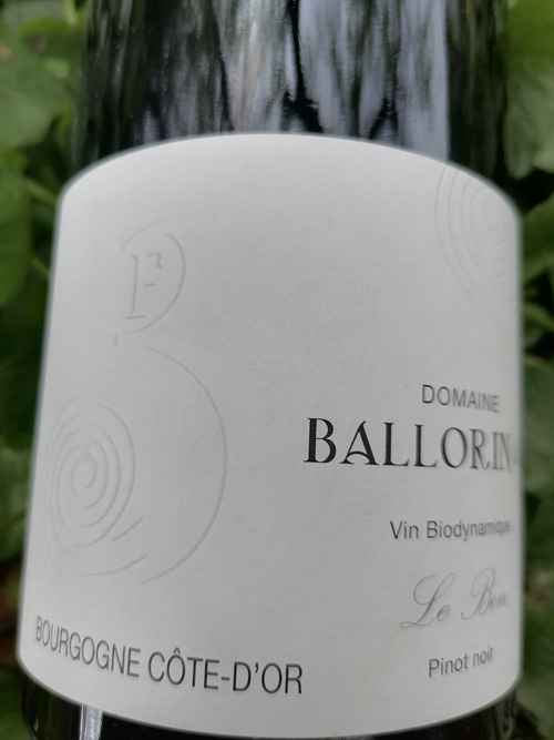 Bourgogne pinot noir le bon 2020, Domaine Ballorin